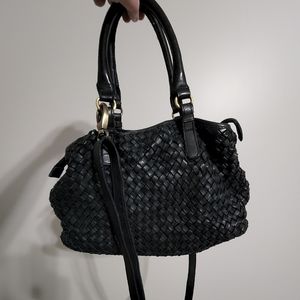 Marta Ponti black leather purse